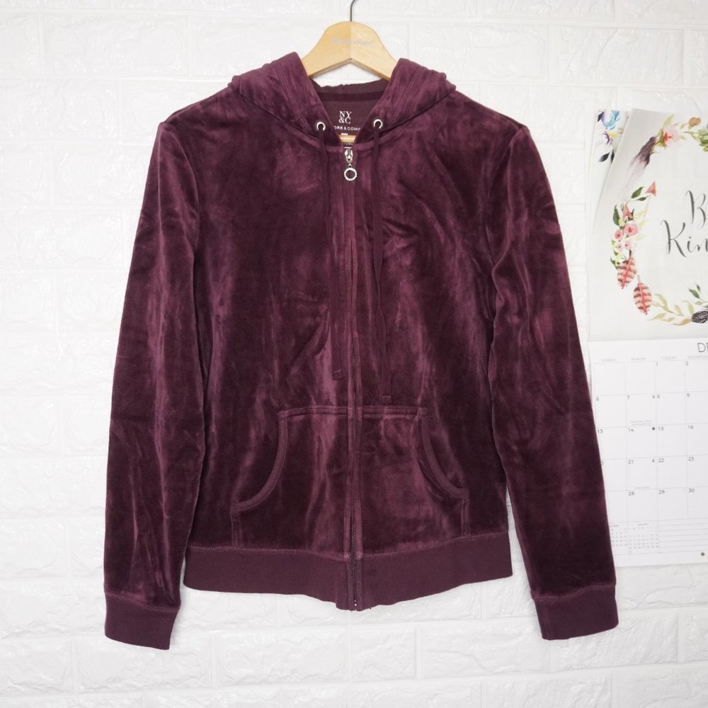 Women's Burgundy Hoodie by XOXO